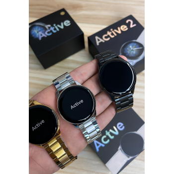 Active 2 Smartwatch with Metal Strap | AMOLED Display, Fitness Tracker, Heart Rate Monitor, Multiple Colors