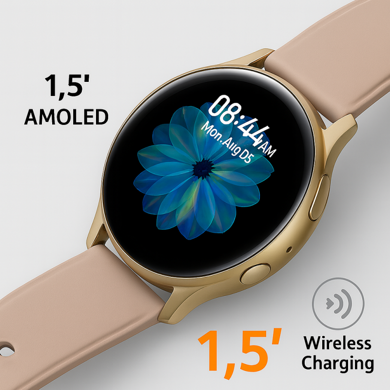 Active 2 Smartwatch | 1.5" AMOLED Display, Fitness Tracker, Heart Rate Monitor & Wireless Charging