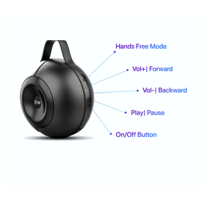 EVM EnLumina  Wireless Bluetooth Speaker up to 12 hours playtime with RGB Lights, Built-in Mic - Music Control Buttons and Bluetooth 5.3 EVM-BTS-201