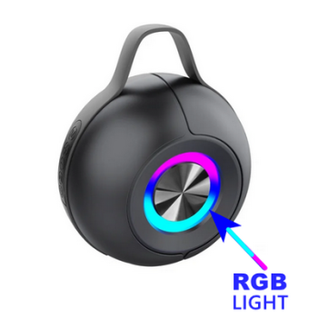 EVM EnLumina  Wireless Bluetooth Speaker up to 12 hours playtime with RGB Lights, Built-in Mic - Music Control Buttons and Bluetooth 5.3 EVM-BTS-201