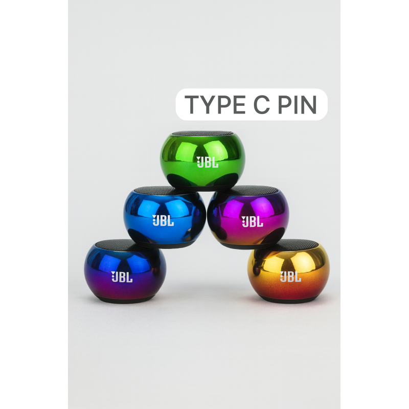 Mini Boost 4 Metal Bluetooth Speaker | Portable Wireless Speaker with 4D Sound, Type-C Charging & 8H Playtime multicolor