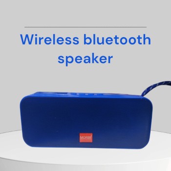 MORBI wireless Portable Bluetooth speaker with up to 8H PLAY TIME, wireless, memory card, FM Radio SUPPORTED AND Mobile Holder for party, yoga SP-545