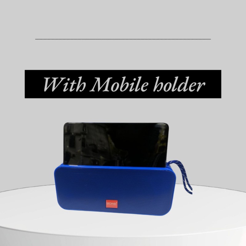 MORBI wireless Portable Bluetooth speaker with up to 8H PLAY TIME, wireless, memory card, FM Radio SUPPORTED AND Mobile Holder for party, yoga SP-545