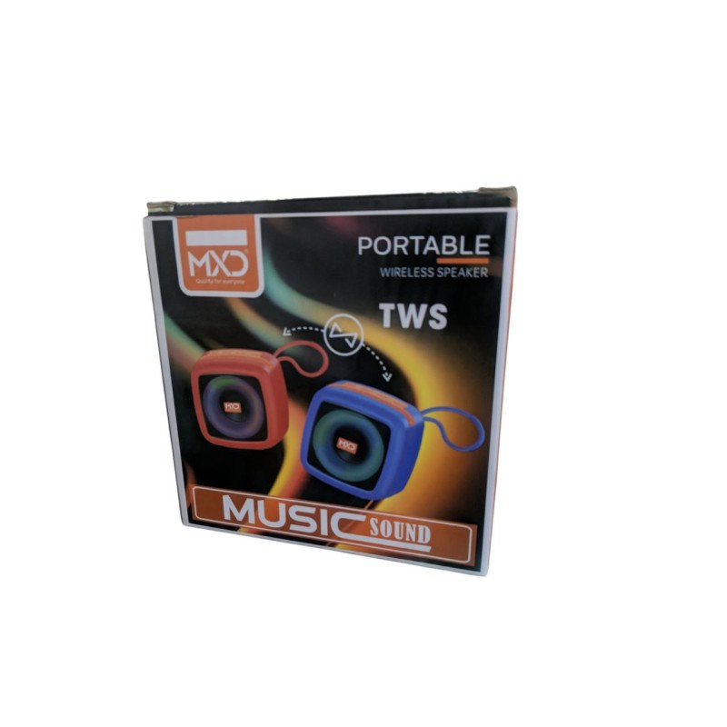 MXD wireless Bluetooth speaker with TWS, RBG Light, TF card, USB and AUX Supported up to 7h play time MXD-898