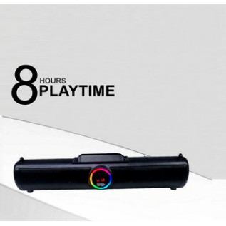 TARGET Extra deep Bass wireless Sound Bar with up to 6H PLAY TIME, Support FM Radio, Memory Card, USB Port, Aux for party, home, yoga SB-22