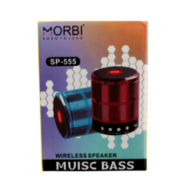 MORBI wireless Portable Bluetooth speaker with up to 5H PLAY TIME, wireless, USB, AUX Support SP-555 mini size speaker