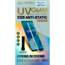 UV glass MEIBO high-quality full glue curved with ESD Anti-Static compatible with oppo RENO 12 PRO