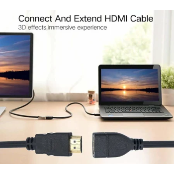 HDMI Cable Male to Female Extension – High-Speed 4K UHD Connector