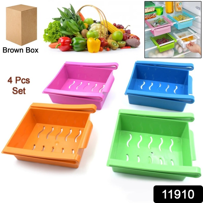 Adjustable Refrigerator Storage Organizer Drawers