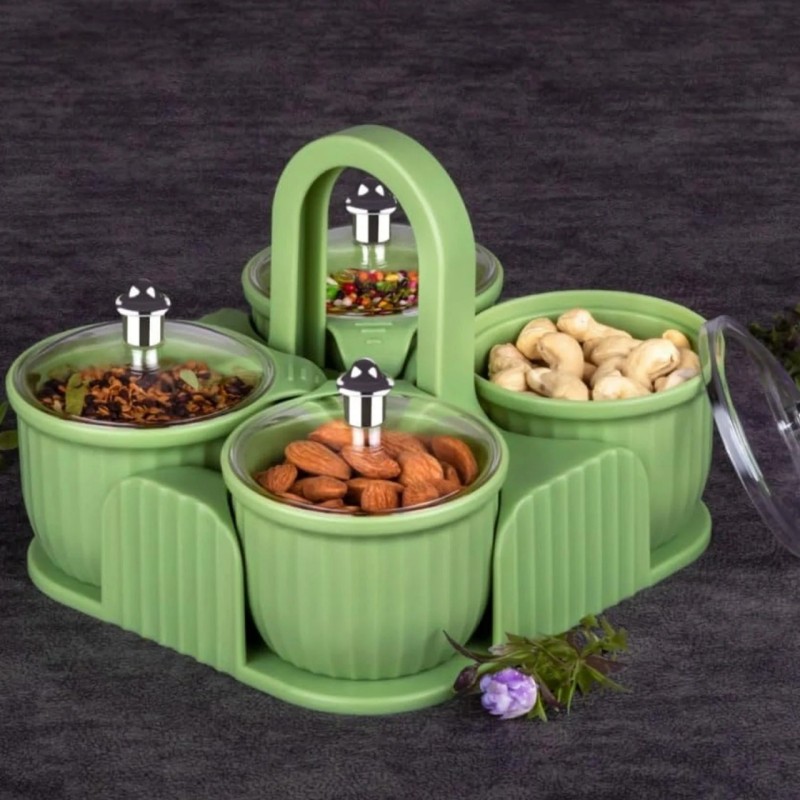  Multipurpose Plastic Storage Container Set: Kitchen Jars, Spices, Cookies