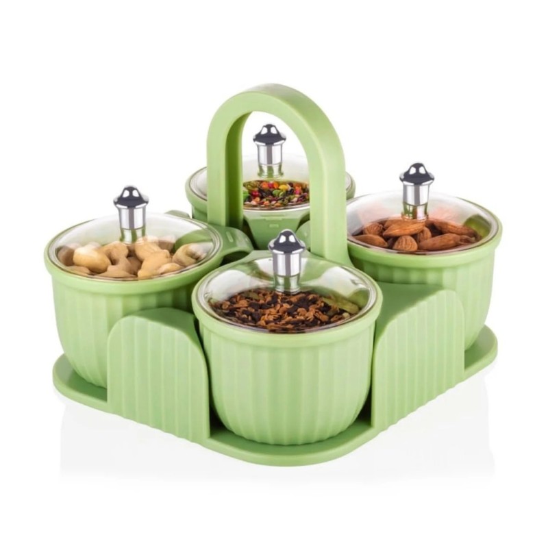  Multipurpose Plastic Storage Container Set: Kitchen Jars, Spices, Cookies