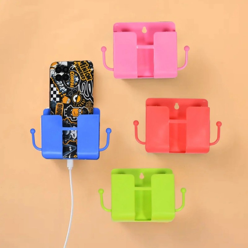 Wall Mounted Storage Box / Remote Storage Organizer Case with 2 Side Hanging Hooks