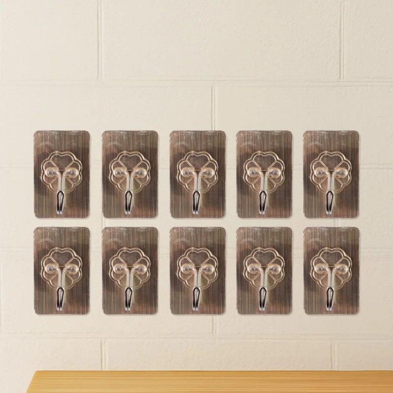  Plastic Adhesive Sticky Waterproof and Oil Proof, Wall Hook