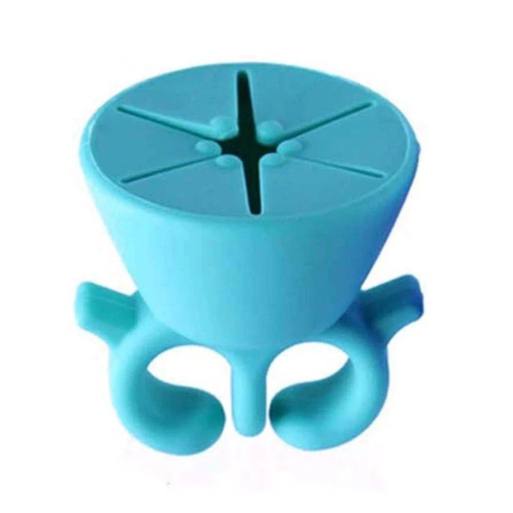 Nail Polish Holder Ring with Nail Polish Holder Stand, Fingernail Painting Tools, Manicure and Pedicure Accessories