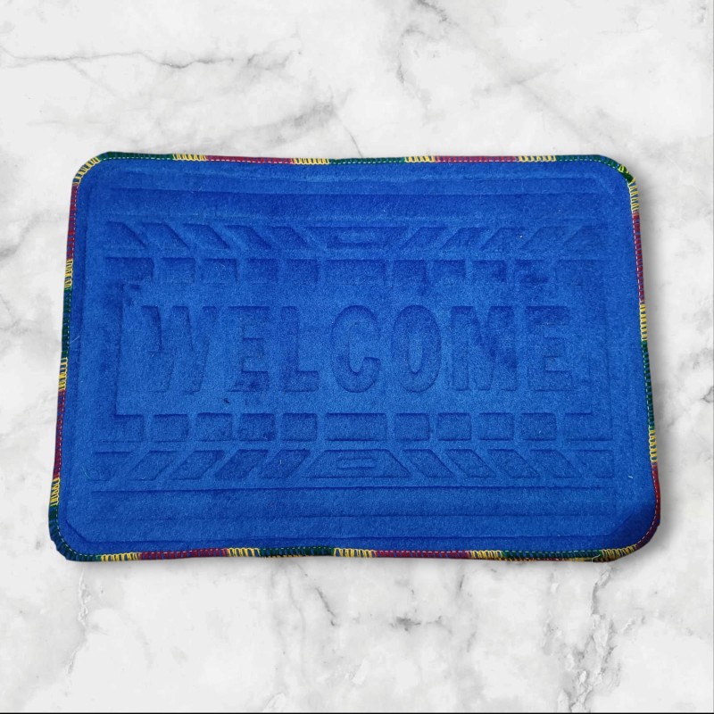 Mart Door Mat Welcomes You Super Door Mat for Home & Office (Size- 15inch  22inch) Grey