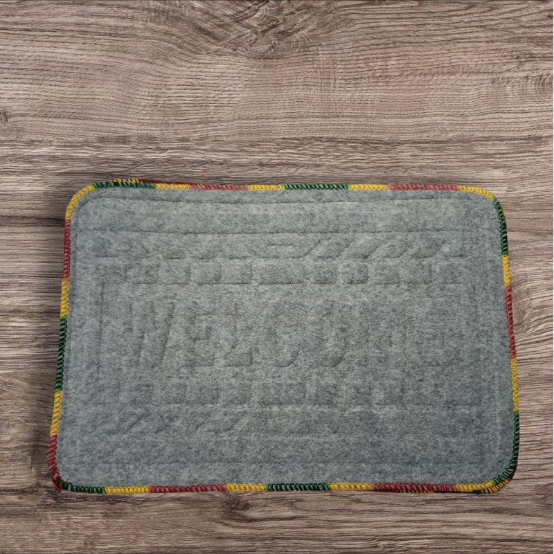 Mart Door Mat Welcomes You Super Door Mat for Home & Office (Size- 15inch  22inch) Grey