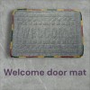 Mart Door Mat Welcomes You Super Door Mat for Home & Office (Size- 15inch  22inch) Grey