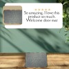 Mart Door Mat Welcomes You Super Door Mat for Home & Office (Size- 15inch  22inch) Grey