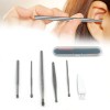 6-in-1 Ear Wax Cleaner- Resuable Ear Cleaning Tools Leather Pouch
