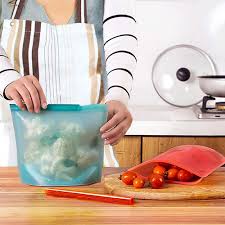 Reusable Silicone Food Storage Bags – Airtight, Leakproof & Eco-Friendly Freezer Bags (1000ml)