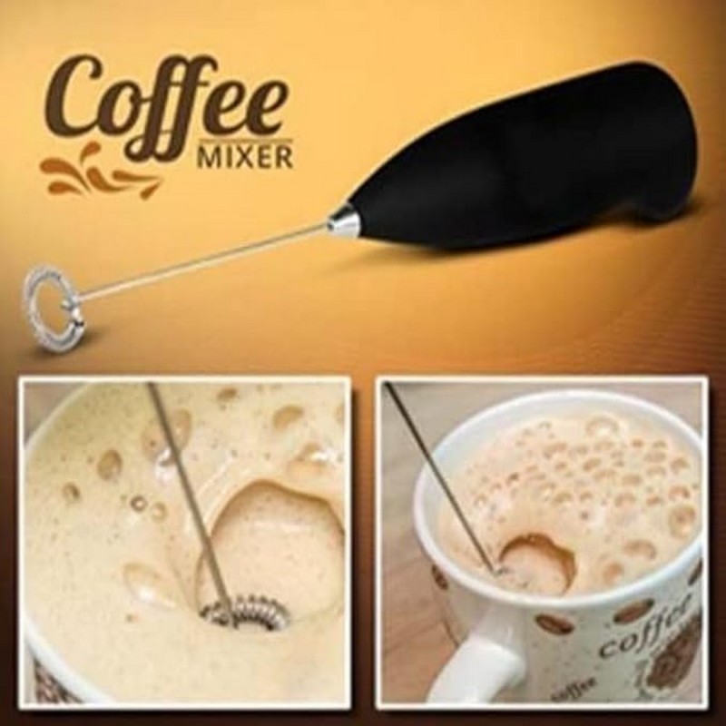 Electric Coffee Beater & Milk Frother | Handheld Foam Maker for Cappuccino, Latte & Beverages (Multicolour)