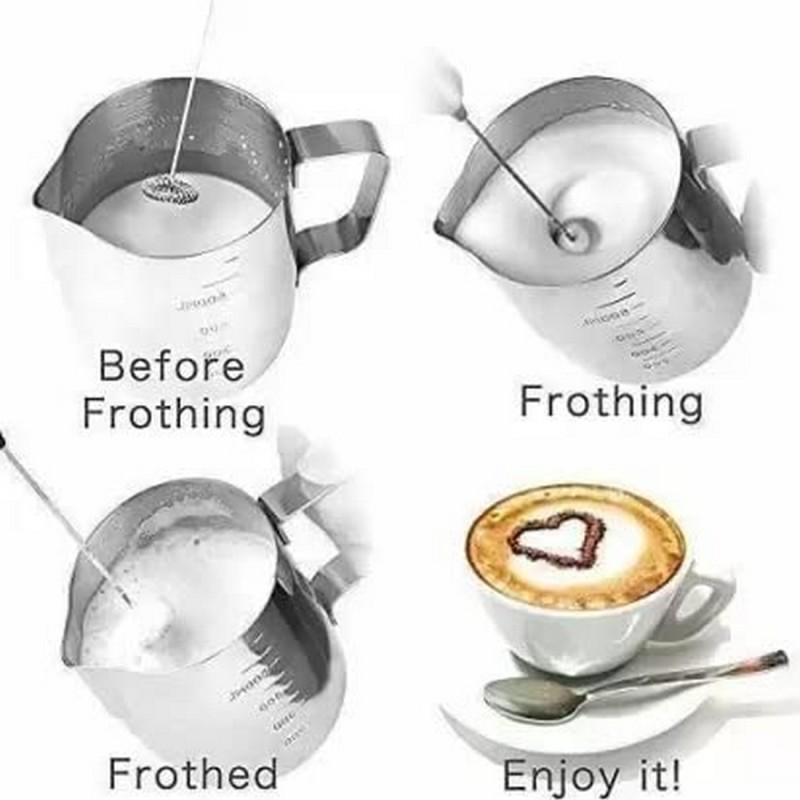 Electric Coffee Beater & Milk Frother | Handheld Foam Maker for Cappuccino, Latte & Beverages (Multicolour)