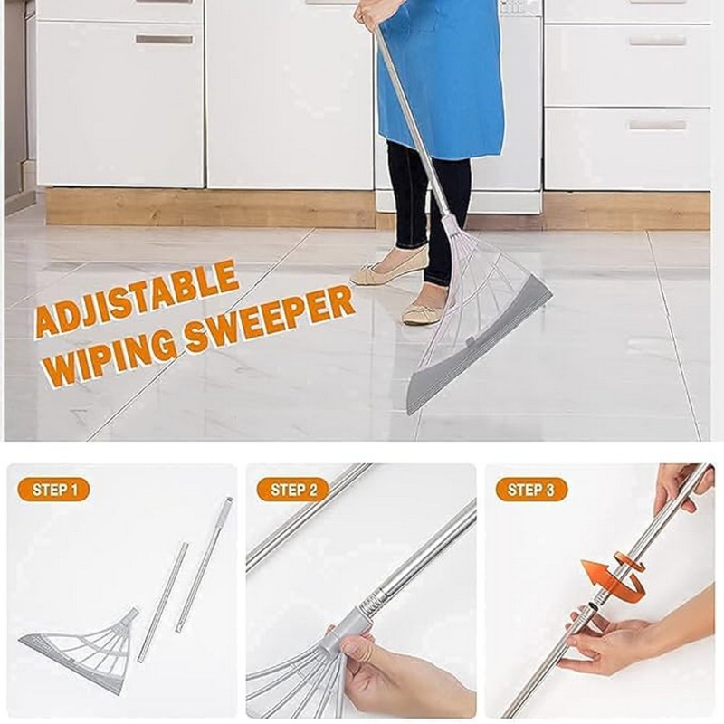 Multi-Purpose Floor Cleaning Rake Broom – Heavy-Duty Scraper Brush for Wet & Dry Cleaning Multi-Purpose Floor Cleaning Rake Broom – Heavy-Duty Scraper Brush for Wet & Dry Cleaning
