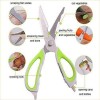 Premium Multi-Purpose Stainless Steel Kitchen Scissors with Blade Cover – Heavy Duty Food Cutting Shears