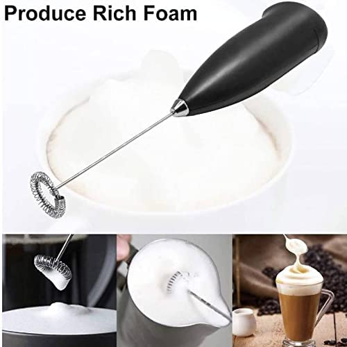 Electric Handheld Coffee Beater Milk Frother for Cappuccino, Latte & Hot Chocolate – Portable Battery-Operated Mixer