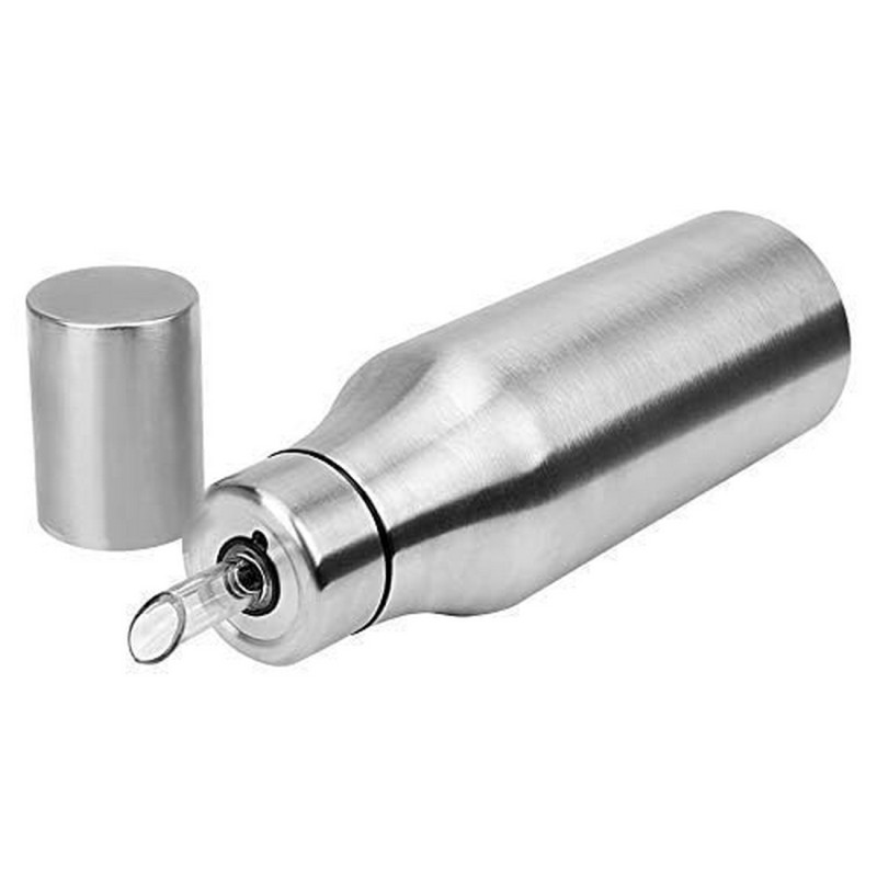 Stainless Steel Oil Dispenser Bottle – Leak-Proof Kitchen Oil Pourer for Olive Oil, Vinegar, and Cooking Sauce