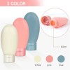 3-Pack Silicone Travel Bottles Set - Leakproof & Refillable Toiletries Containers for Carry-On (3 Pcs) 3-Pack Silicone Travel Bottles Set - Leakproof & Refillable Toiletries Containers for Carry-On (3 Pcs)