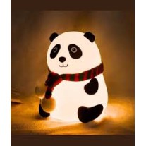 Cute Panda Night Lamp – Soft Silicone LED Bedside Lamp for Kids & Home Decoration