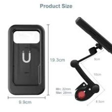 360° Rotating Bike Mobile Phone Holder – Adjustable Waterproof Handlebar Mount Stand