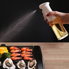 Premium Oil Spray Bottle for Cooking, BBQ, Baking & Salad – Refillable Olive Oil Mister Dispenser