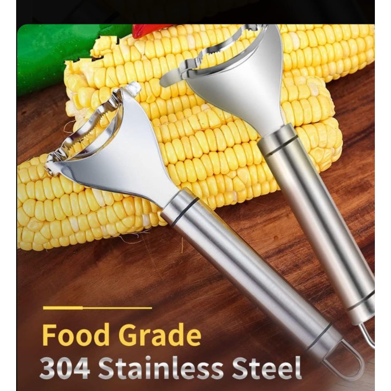 Stainless Steel Corn Peeler – Easy & Efficient Corn Kernel Remover for Kitchen