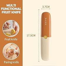 2-in-1 Knife and Peeler | Portable Fruit Knife with Peeler | Compact Kitchen Tool