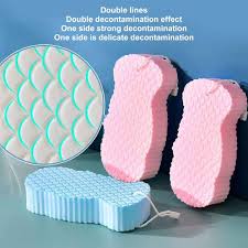 Ultra Soft 3D Exfoliating Body Scrubber – Gentle & Effective Bath Sponge for Smooth Skin