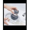 Cleaning Brush with 10cm Long Handle, Grey, Perfect for Smaller Diameter Bottle Openings