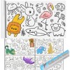 Kids Coloring Roll Paper – Large Creative Coloring Sheets with Cute Animals, Vehicles & Space Designs for Fun Learning (3 Metre)