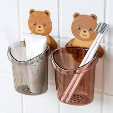 Cute Teddy Bear Toothbrush Holder – Fun & Functional Bathroom Organizer for Kids & Adults