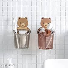 Cute Teddy Bear Toothbrush Holder – Fun & Functional Bathroom Organizer for Kids & Adults
