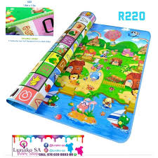 Baby Play Mat for Kids – Waterproof Foldable Alphabet & Cartoon Learning Mat (6x4ft)