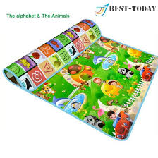 Baby Play Mat for Kids – Waterproof Foldable Alphabet & Cartoon Learning Mat (6x4ft)