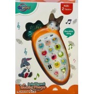 Cute Rabbit Shape Toy Phone for Kids – Interactive Pretend Play Phone