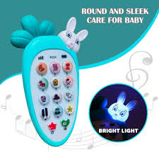 Cute Rabbit Shape Toy Phone for Kids – Interactive Pretend Play Phone