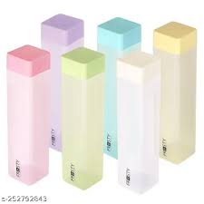 Frosty Slim Square Water Bottles – Leak-Proof BPA-Free Plastic Bottles 1pc bottle