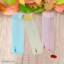 Frosty Slim Square Water Bottles – Leak-Proof BPA-Free Plastic Bottles 1pc bottle