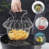 Stainless Steel Foldable Steamer Basket – Multi-Functional Kitchen Cooking & Strainer Tool