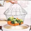 Stainless Steel Foldable Steamer Basket – Multi-Functional Kitchen Cooking & Strainer Tool