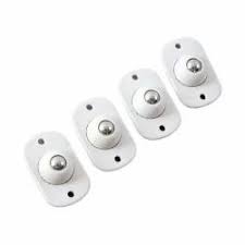 Self-Adhesive Furniture Wheels Roller – 360° Rotating Casters for Easy Movement – 4 PCS